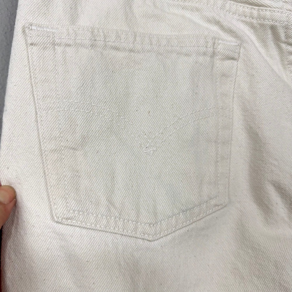 Levi's 501 Jeans Mens 30x32 Ivory Vintage 90s Made in USA Straight Leg Denim - Picture 11 of 12